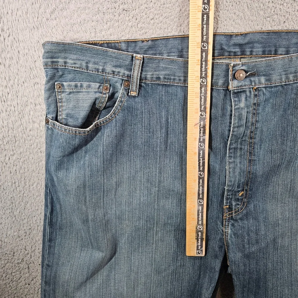 Levis 559 Relaxed Straight Jeans Mens 48x32 Medium Wash Blue Denim